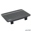 Notebook állvány, hűtőventilátorral, 15,6", RIVACASE "5555", ezüst