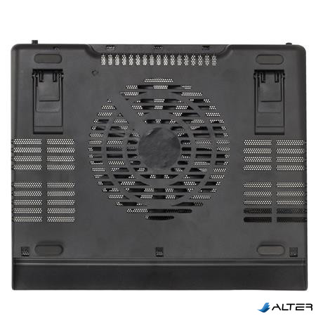 Notebook állvány, hűtőventilátorral, 17,3", RIVACASE "5556", fekete