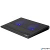 Notebook állvány, hűtőventilátorral, 17,3", RIVACASE "5557", fekete