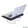 Notebook állvány, hűtőventilátorral, 17,3", RIVACASE "5557", fekete