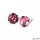 Fülbevaló, rózsaszín SWAROVSKI® kristállyal, 8mm, ART CRYSTELLA®