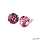 Fülbevaló, rózsaszín SWAROVSKI® kristállyal, 8mm, ART CRYSTELLA®