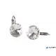 Fülbevaló, francia kapcsos, natúr fehér, SWAROVSKI® kristállyal, 12 mm, ART CRYSTELLA®