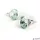 Fülbevaló, almazöld SWAROVSKI® kristállyal, csúcsos, 8mm, ART CRYSTELLA®