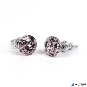   Fülbevaló, antikolt arany SWAROVSKI® kristállyal, 8mm, ART CRYSTELLA®