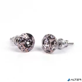   Fülbevaló, antikolt arany SWAROVSKI® kristállyal, 8mm, ART CRYSTELLA®