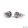Fülbevaló, antikolt arany SWAROVSKI® kristállyal, 8mm, ART CRYSTELLA®