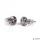 Fülbevaló, antikolt arany SWAROVSKI® kristállyal, 8mm, ART CRYSTELLA®
