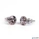 Fülbevaló, antikolt arany SWAROVSKI® kristállyal, 8mm, ART CRYSTELLA®