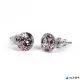 Fülbevaló, antikolt arany SWAROVSKI® kristállyal, 8mm, ART CRYSTELLA®
