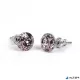 Fülbevaló, antikolt arany SWAROVSKI® kristállyal, 8mm, ART CRYSTELLA®