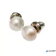 Fülbevaló, félgömb, gyöngyházfehér SWAROVSKI® gyöngyből, 8mm, ART CRYSTELLA®