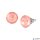 Fülbevaló, flamingó opál SWAROVSKI® kristállyal, 8 mm, ART CRYSTELLA®