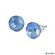 Fülbevaló, színjátszós opál SWAROVSKI® kristállyal, 8 mm, ART CRYSTELLA®