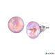 Fülbevaló, orgonalila opál SWAROVSKI® kristállyal, 8 mm, ART CRYSTELLA®