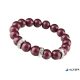 Karkötő, burgundi vörös SWAROVSKI® gyöngyből, fehér rondella kristállyal, 10mm, ART CRYSTELLA® M