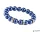 Karkötő, sötétkék SWAROVSKI® gyöngyből, fehér rondella kristállyal, 10mm, ART CRYSTELLA® M