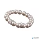 Karkötő, gyöngyházfehér SWAROVSKI® gyöngyből, fehér rondella kristállyal, 10mm, ART CRYSTELLA®