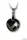 Nyaklánc, kerek formájú, Black Diamond SWAROVSKI® medállal, 18mm ART CRYSTELLA®