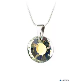   Nyaklánc, Nap formájú, fehér színjátszós SWAROVSKI® kristállyal, 19mm, ART CRYSTELLA®