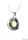 Nyaklánc, Nap formájú, fehér színjátszós SWAROVSKI® kristállyal, 19mm, ART CRYSTELLA®