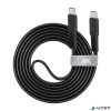 USB kábel, USB-C - USB-C, 1,2 m, RIVACASE "PS6005", fekete