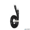 USB kábel, USB-C - USB-C, 1,2 m, RIVACASE "PS6005", fekete