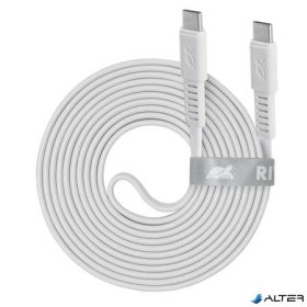   USB kábel, USB-C - USB-C, 2,1 m, RIVACASE "PS6005 W21", fehér