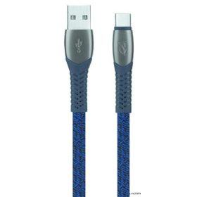   USB kábel, USB - USB-C, 1,2 m, RIVACASE 'PS6102', kék