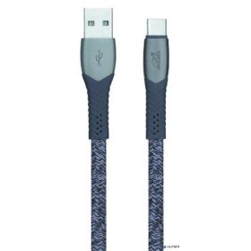   USB kábel, USB - USB-C, 1,2 m, RIVACASE "PS6102", szürke
