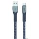 USB kábel, USB - USB-C, 1,2 m, RIVACASE "PS6102", szürke