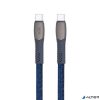 USB kábel, USB-C - USB-C, 1,2 m, RIVACASE "PS6105", kék