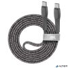 USB kábel, USB-C - USB-C, 1,2 m, RIVACASE "PS6105", szürke
