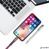 USB kábel, USB-C - USB-C, 1,2 m, RIVACASE "PS6105", piros