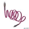 USB kábel, USB-C - USB-C, 1,2 m, RIVACASE "PS6105", piros