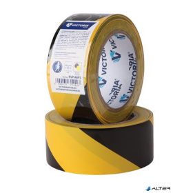   Padlójelölő szalag, 48 mm x 33 m, VICTORIA FACILITY, fekete-sárga