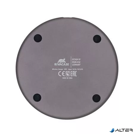 Vezeték nélküli töltő, Qi szabvány, 10W, szövet borítás, RIVACASE "VA4915", kék