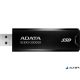 SSD (külső memória), 2TB, USB 3.2, 500/550MB/s, ADATA "SC610", fekete-piros