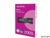 SSD (külső memória), 2TB, USB 3.2, 500/550MB/s, ADATA "SC610", fekete-piros