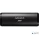 SSD (külső memória), 2TB, USB 3.2, 800/1000MB/s, ADATA "SE760, fekete