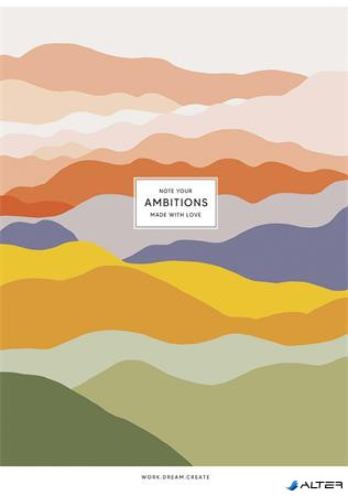 Füzet, tűzött, A4, vonalas, 40 lap, SHKOLYARYK "Ambitions", vegyes