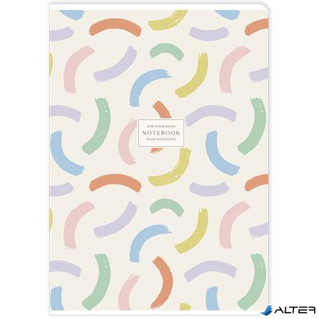 Füzet, tűzött, A4, kockás, 40 lap, SHOLYARYK "Notebook", vegyes