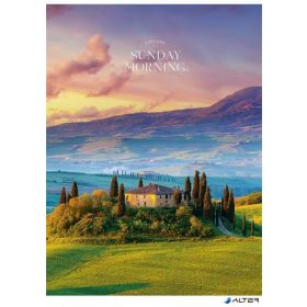   Füzet, tűzött, A4, kockás, 40 lap, SHKOLYARYK 'Sunday Morning', vegyes