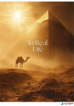 Füzet, tűzött, A4, kockás, 40 lap, SHKOLYARYK "In Real Life", vegyes