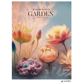   Füzet, tűzött, A5, vonalas, 48 lap, SHKOLYARYK "Garden", vegyes