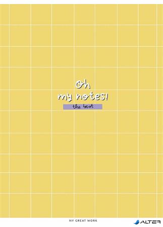 Füzet, tűzött, A5, kockás, 48 lap, SHKOLYARYK "Oh my notes", vegyes