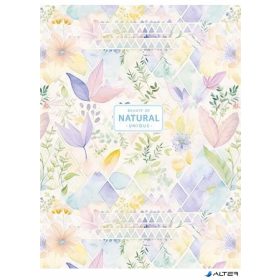   Füzet, tűzött, A5, vonalas, 48 lap, SHKOLYARYK 'Natural', vegyes