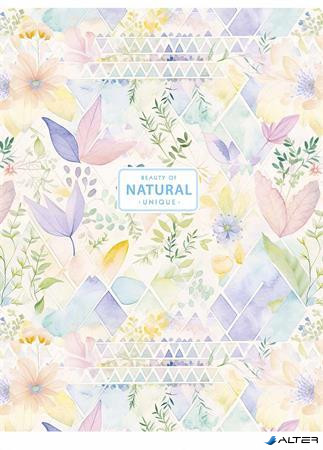 Füzet, tűzött, A5, vonalas, 48 lap, SHKOLYARYK "Natural", vegyes