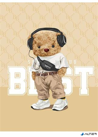 Füzet, tűzött, A5, vonalas, 48 lap, SHKOLYARYK 'Cute', vegyes