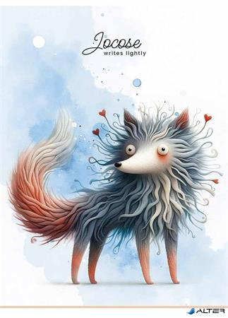 Füzet, tűzött, A5, kockás, 48 lap, SHKOLYARYK "Writes lightly", vegyes